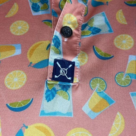 Construct Lemon Cocktail Golf Polo XL - Picture 3 of 8